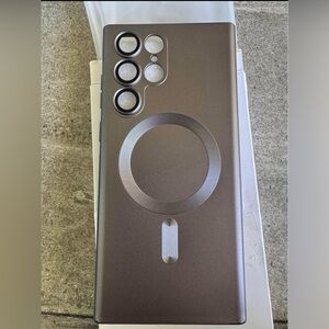 Metallic Phone Case with Ring Holder